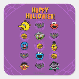 セサミストリートの友達-ハッピーハローウィン! スクエアシール