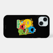 セサミストリートの友達 iPhone 15ケース (裏面横)