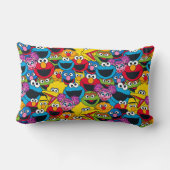 セサミストリートの水図 ランバークッション (裏面)