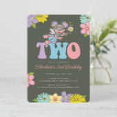 セサミストリートアビー |フローラ2回目の誕生日 招待状 (スタンド正面)