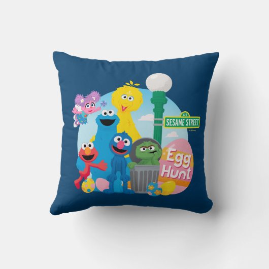 セサミストリートイースターエッグ狩り クッション (裏面)