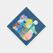 セサミストリートイースターエッグ狩り スタンダードランチョンナプキン (角)