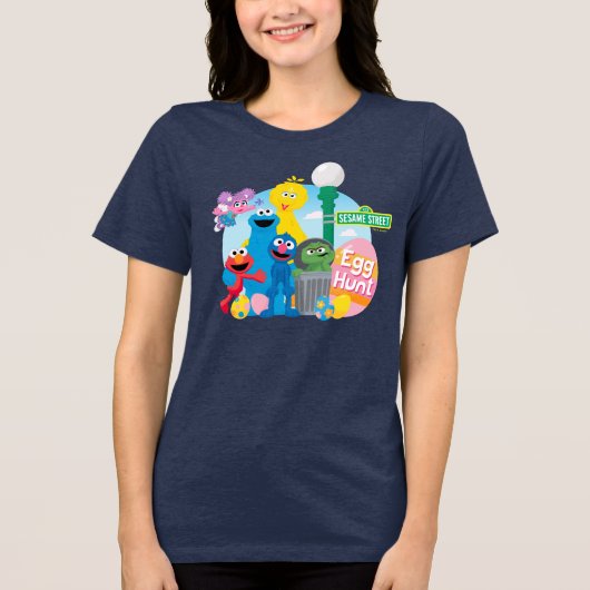 セサミストリートイースターエッグ狩り トライブレンドＴシャツ (正面)