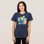 セサミストリートイースターエッグ狩り トライブレンドＴシャツ (正面全面)