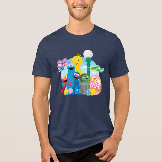 セサミストリートイースターエッグ狩り トライブレンドTシャツ (正面)