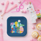 セサミストリートイースターエッグ狩り ペーパープレート (パーティー)