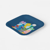 セサミストリートイースターエッグ狩り ペーパープレート (傾斜あり)