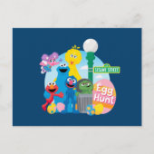 セサミストリートイースターエッグ狩り ポストカード (正面)