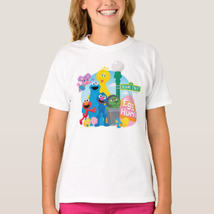 セサミストリートイースターエッグ狩り Tシャツ