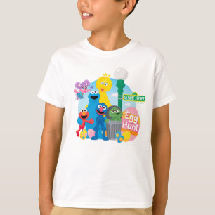 セサミストリートイースターエッグ狩り Tシャツ