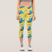 セサミストリートイースターバスケットパターン カプリレギンス (正面)