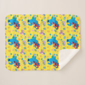 セサミストリートイースターバスケットパターン シェルパブランケット (正面(横))