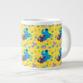 セサミストリートイースターバスケットパターン ジャンボコーヒーマグカップ (正面右)