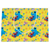 セサミストリートイースターバスケットパターン ラージペーパーバッグ (正面)