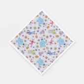 セサミストリートイースターバニーパターン スタンダードランチョンナプキン (角)