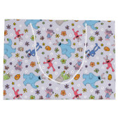 セサミストリートイースターバニーパターン ラージペーパーバッグ (裏面)