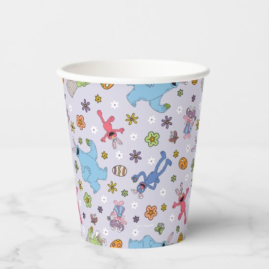 セサミストリートイースターバニーパターン 紙コップ (正面)