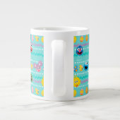 セサミストリートイースター卵パターン ジャンボコーヒーマグカップ (裏面)