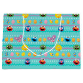 セサミストリートイースター卵パターン ラージペーパーバッグ (正面)