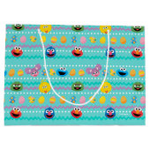 セサミストリートイースター卵パターン ラージペーパーバッグ (裏面)