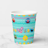 セサミストリートイースター卵パターン 紙コップ (正面)