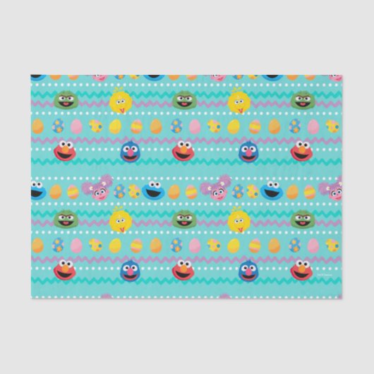 セサミストリートイースター卵パターン 薄葉紙 (正面)