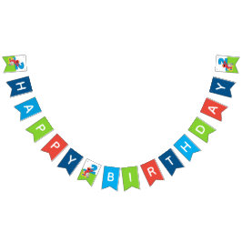 セサミストリートエルモのチュッガチュッガトゥートゥーの誕生日 バンティングフラッグ