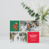 セサミストリートエルモクリスマスファミリーフォト シーズンポストカード (スタンド正面)