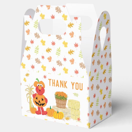 セサミストリートエルモ秋パンプキン誕生日 フェイバーボックス (オープン)