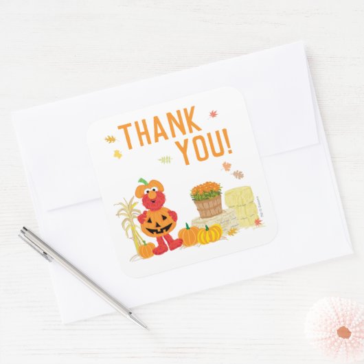 セサミストリートエルモ秋誕生日 スクエアシール (封筒)