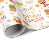 セサミストリートエルモ秋誕生日 ラッピングペーパー (ロールコーナー)