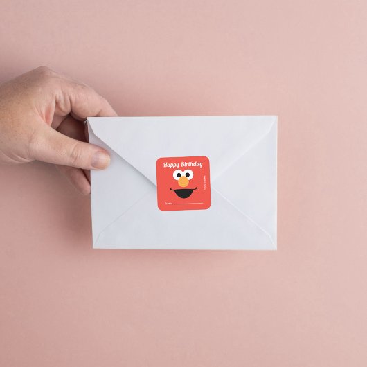 セサミストリートエルモ |ギフト開始日 – 誕生日 スクエアシール