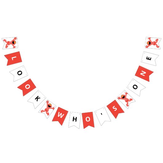 セサミストリートエルモ |クレヨン誕生日 バンティングフラッグ (全)