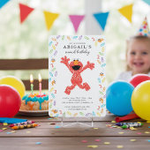 セサミストリートエルモ |クレヨン誕生日 招待状