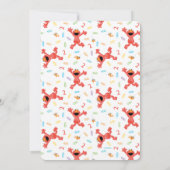 セサミストリートエルモ |クレヨン誕生日 招待状 (裏面)