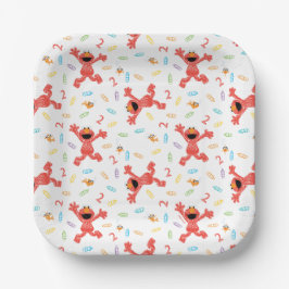 セサミストリートエルモ |誕生日クレヨン ペーパープレート