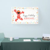 セサミストリートエルモ |誕生日クレヨン 横断幕 (トレードショー)