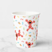 セサミストリートエルモ |誕生日クレヨン 紙コップ (左)