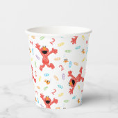 セサミストリートエルモ |誕生日クレヨン 紙コップ (正面)