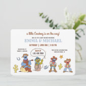 セサミストリートカウボーイベビーシャワー 招待状 (スタンド正面)