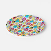 セサミストリートキャラクターおもしろいとパタカラフルーン ペーパープレート (アングル)