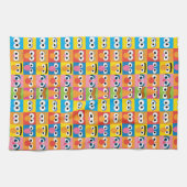 セサミストリートキャラクターアイパターン キッチンタオル (横)