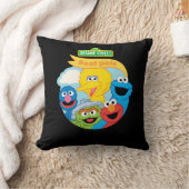 セサミストリートキャラクターアート クッション (ブランケット)
