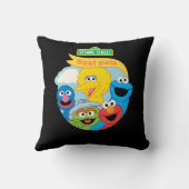 セサミストリートキャラクターアート クッション (裏面)