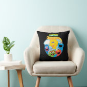 セサミストリートキャラクターアート クッション (椅子)