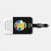 セサミストリートキャラクターアート ラゲッジタグ (裏面横)