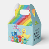 セサミストリートキャラクターイラストレーション誕生日 フェイバーボックス (裏面サイド)