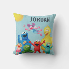 セサミストリートキャラクターイラストレーション クッション