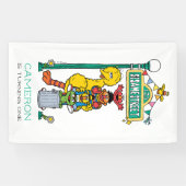 セサミストリートキャラクターズ ファーストバースデイバナー 横断幕 (横)