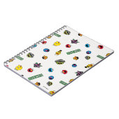 セサミストリートキャラクター模様 ノートブック (左側)